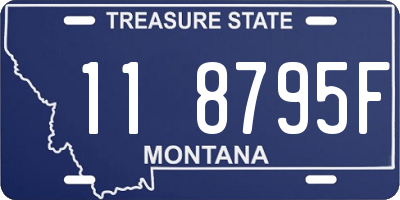 MT license plate 118795F