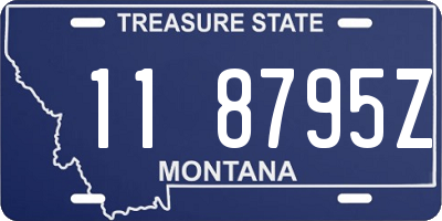 MT license plate 118795Z