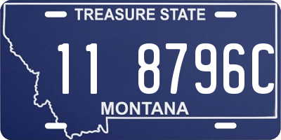 MT license plate 118796C