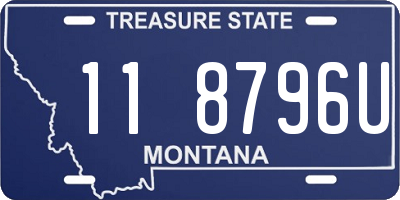 MT license plate 118796U