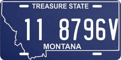 MT license plate 118796V