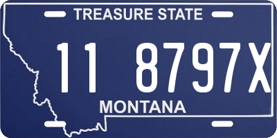 MT license plate 118797X