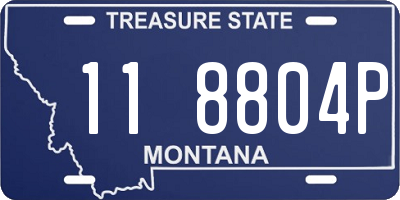 MT license plate 118804P