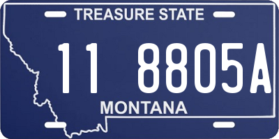 MT license plate 118805A