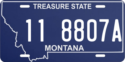 MT license plate 118807A