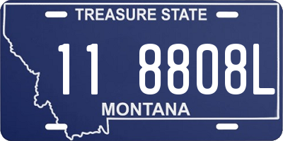 MT license plate 118808L