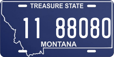 MT license plate 118808O