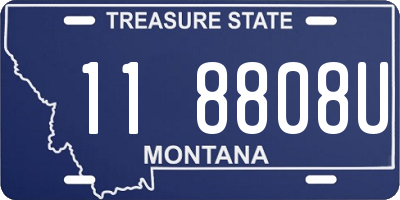 MT license plate 118808U