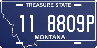 MT license plate 118809P