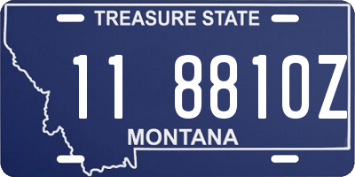 MT license plate 118810Z