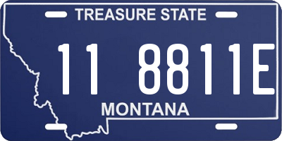 MT license plate 118811E