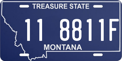 MT license plate 118811F