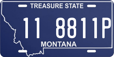 MT license plate 118811P