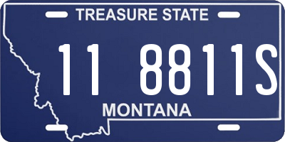 MT license plate 118811S