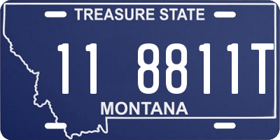 MT license plate 118811T