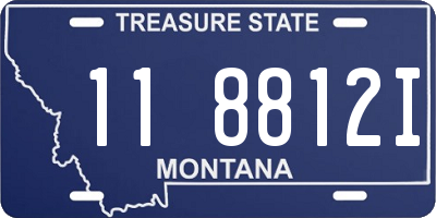 MT license plate 118812I