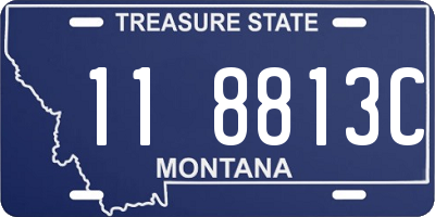 MT license plate 118813C