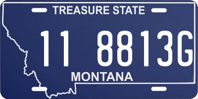 MT license plate 118813G