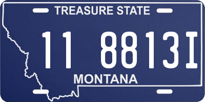 MT license plate 118813I