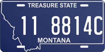 MT license plate 118814C