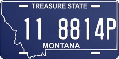 MT license plate 118814P