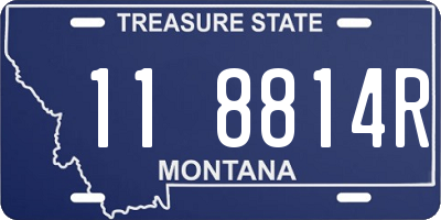 MT license plate 118814R