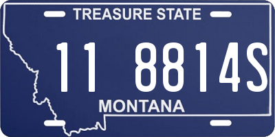 MT license plate 118814S