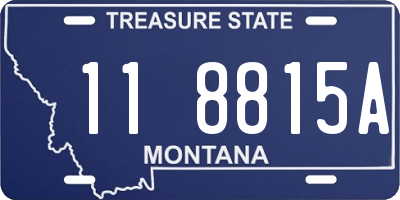 MT license plate 118815A