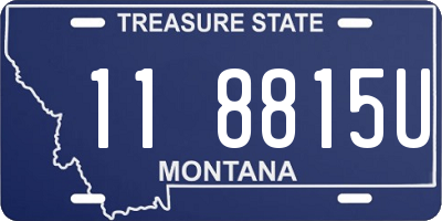 MT license plate 118815U