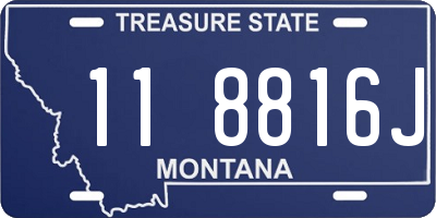 MT license plate 118816J