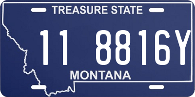 MT license plate 118816Y