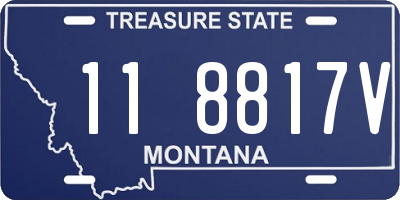 MT license plate 118817V