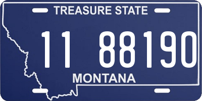 MT license plate 118819O