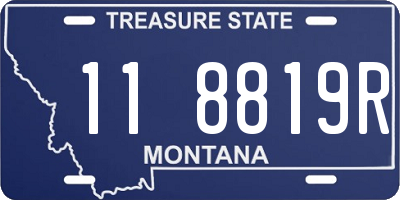 MT license plate 118819R