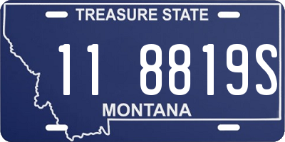 MT license plate 118819S