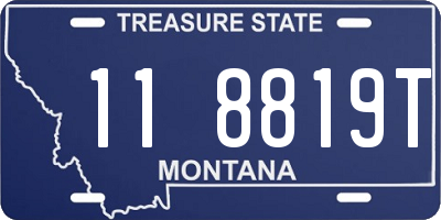 MT license plate 118819T