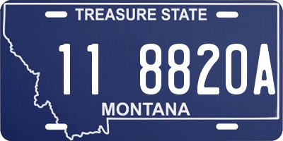 MT license plate 118820A