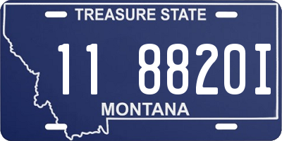 MT license plate 118820I