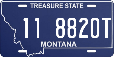 MT license plate 118820T