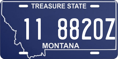 MT license plate 118820Z