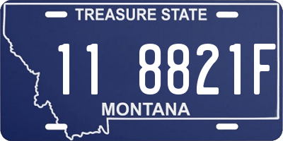 MT license plate 118821F