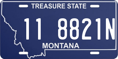 MT license plate 118821N