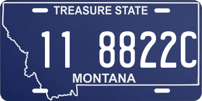 MT license plate 118822C