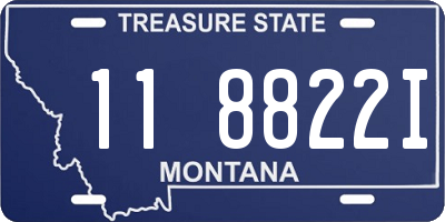 MT license plate 118822I