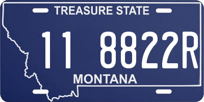 MT license plate 118822R