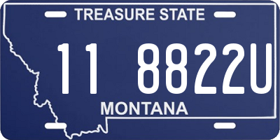 MT license plate 118822U