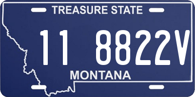 MT license plate 118822V