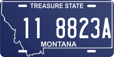 MT license plate 118823A