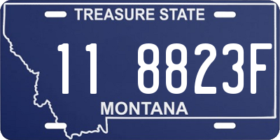 MT license plate 118823F