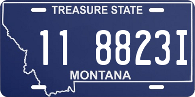 MT license plate 118823I